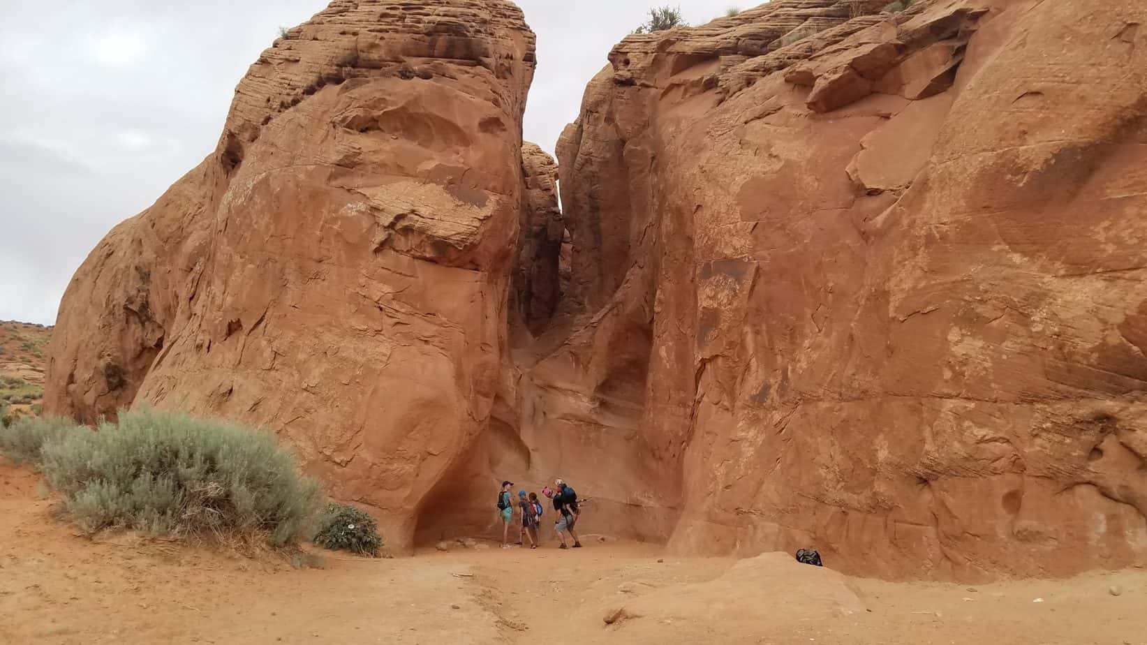 Entrance to Peek-a-boo slot canyon