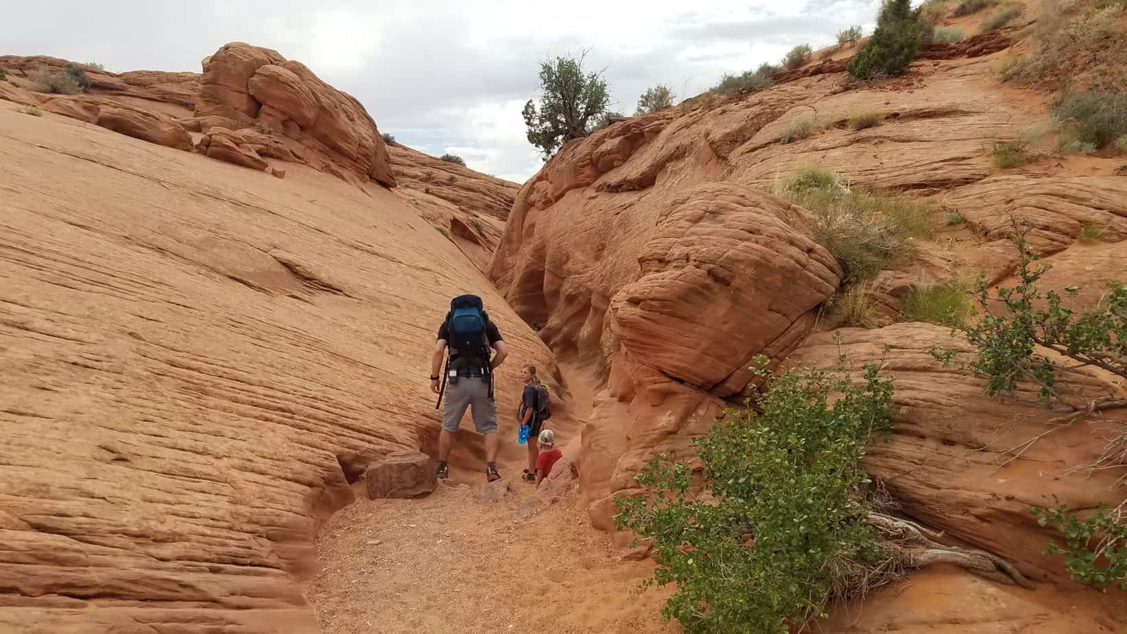 Entrance to Spooky Slot Canyon