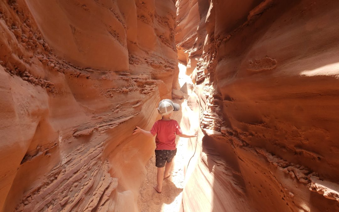 Peak a boo and Spooky Slot Canyons with Kids