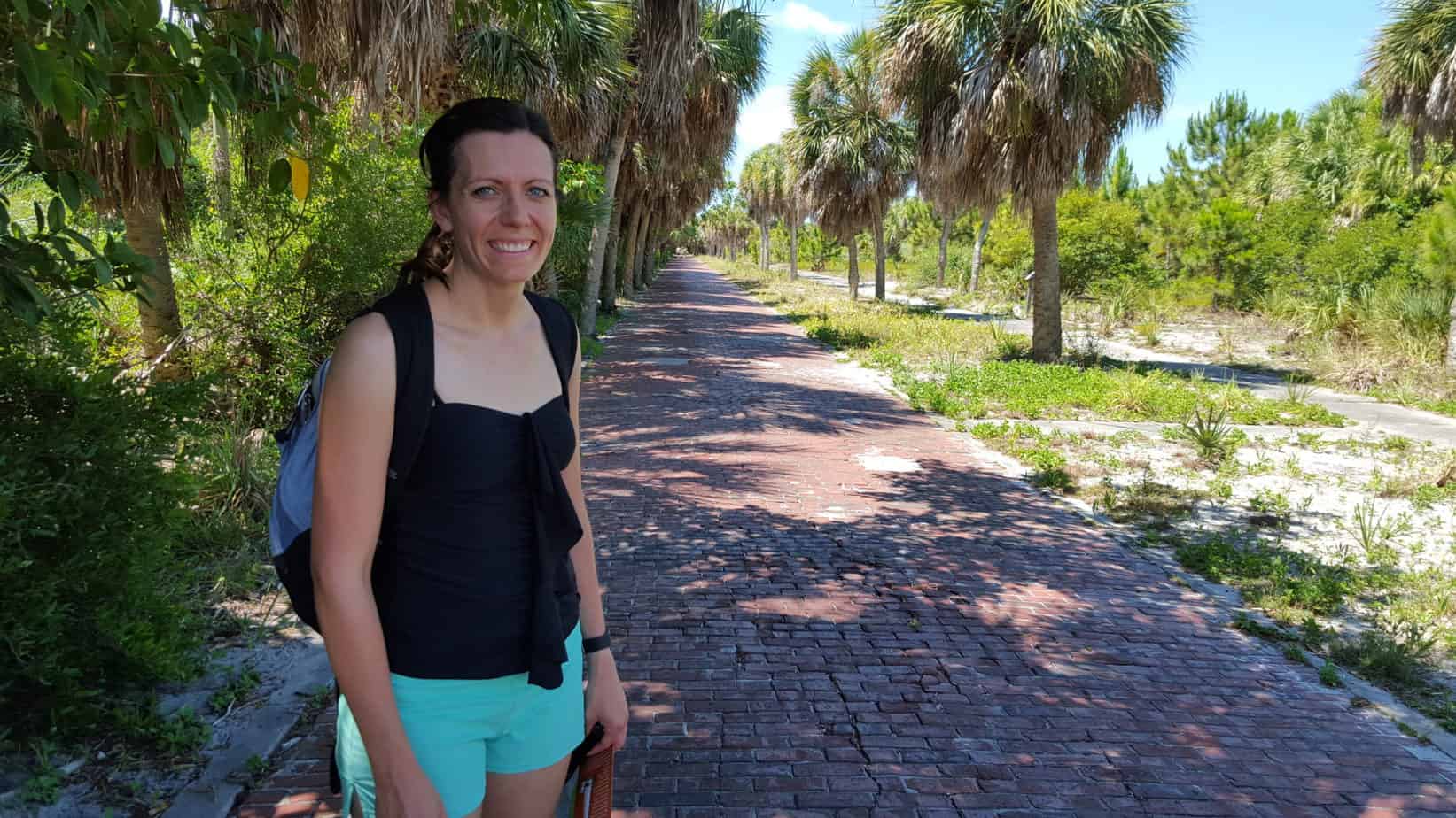 Brick path at Egmont Key State Park