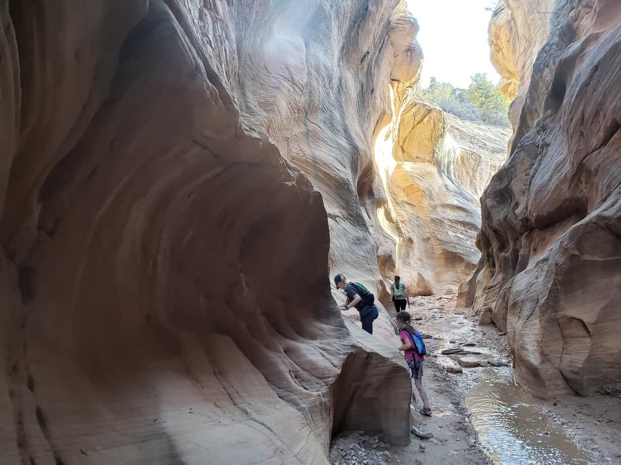 Willis Creek Slot Canyon with Kids