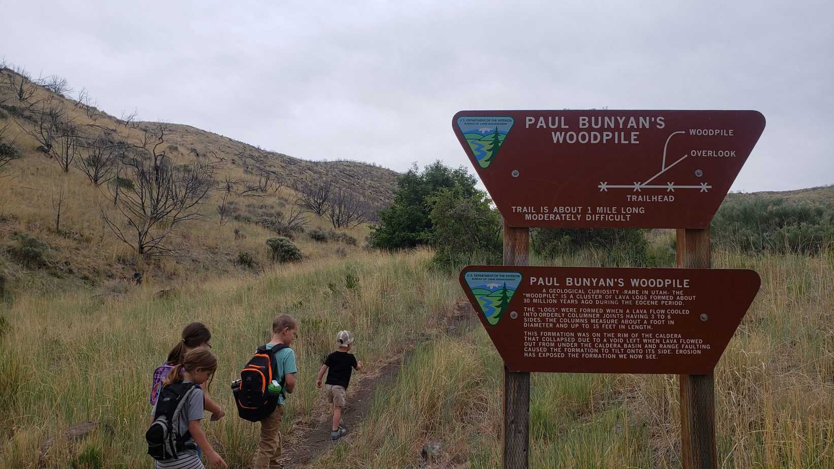 Paul Bunyan's Woodpile Hike Trailhead