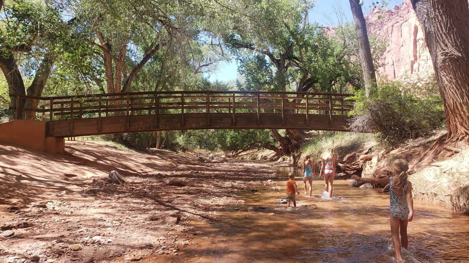 Bridge over Sulphur Creek at Capitol Reef National Park